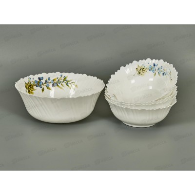 Набор салатников JEWEL Агата 5шт (стеклокерамика) ПС0096-58