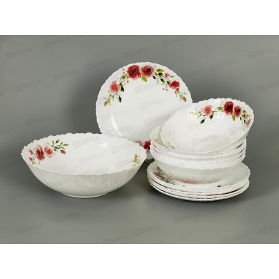 Набор столовый JEWEL Роуз 13пред. (стеклокерамика) ПС0080-58