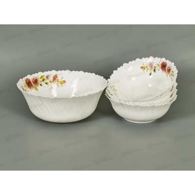 Набор салатников JEWEL Роуз 5пред. (стеклокерамика) ПС0097-58 Набор салатников JEWEL Роуз 5пред. (стеклокерамика) ПС0097-58