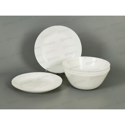 Набор столовый JEWEL White 6пред. (стеклокерамика) ПС00104-58 *8 Набор столовый JEWEL White 6пред. (стеклокерамика) ПС00104-58 *8