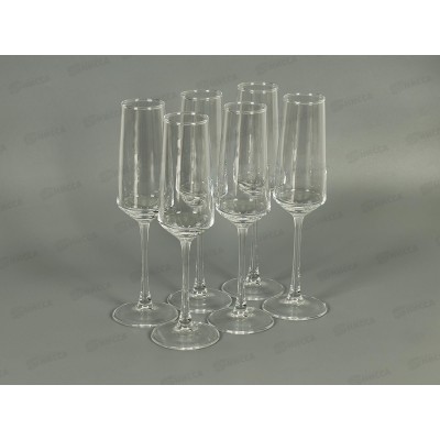 Набор бокалов для шампанского JEWEL Элегия 230мл, 6пред. (стекло), ПС00131-58 Набор бокалов для шампанского JEWEL Элегия 230мл, 6пред. (стекло), ПС00131-58