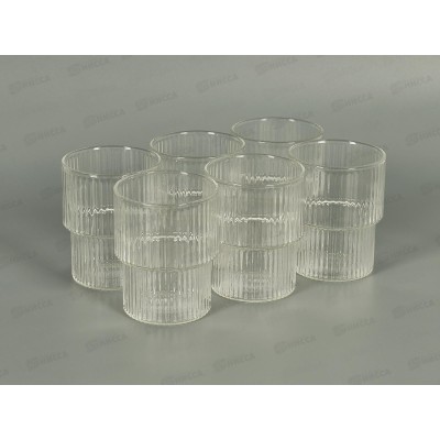 Набор стаканов JEWEL Сильва 320мл, 6пред. (боросиликатное стекло), ПС00117-58 *8 Набор стаканов JEWEL Сильва 320мл, 6пред. (боросиликатное стекло), ПС00117-58 *8