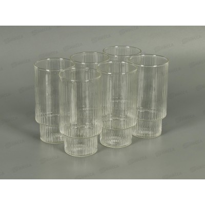 Набор стаканов JEWEL Сильва 420мл, 6пред. (боросиликатное стекло), ПС00119-58