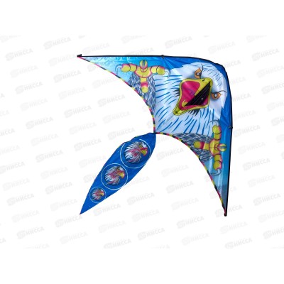 Воздушный змей, 3 цв. микс, 100*45см, ленточка 50см, IT108952