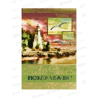 Открытка КП С Днем рождения, ПРЕМИУМ, 5279 *10