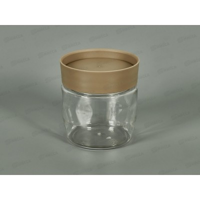 Банка д/сып прод 0,5л &quotPlast Team&quot шок мокко РТ170110015 *12