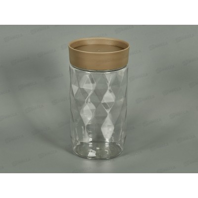 Банка д/сып прод 1л &quotPlast Team&quot шок мокко РТ170210015 *12