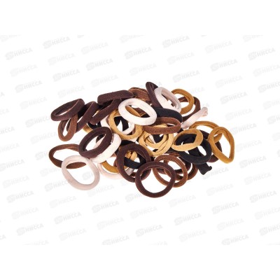 Резинка д/волос 4см цветная в банке №10413 (уп 50шт)