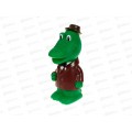 Игрушка пластизоль для ванны Крокодил Гена, в сетке, YF-6R-LK, 392101