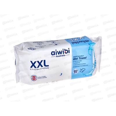 Aiwibi полотенце влажное 60шт 27*17 XXL без запаха *20 Aiwibi полотенце влажное 60шт 27*17 XXL без запаха *20