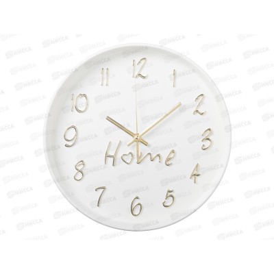 Часы &quot21 Век" 3014-001 круглые d=30 см, &quotHome", белые Рубин