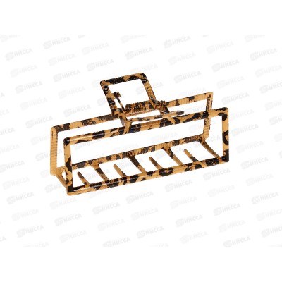 Pretty Girl Заколка для волос 24-15001-2 Леопард прямоугольник 9см *12