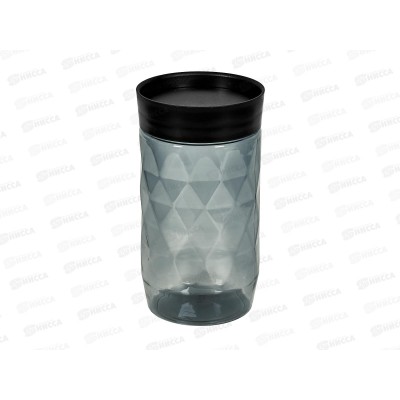 Банка д/сып прод 1л &quotPlast Team&quot круглая Блэк РТ170210621 *12