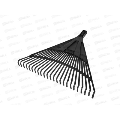 Грабли веерные пласт. 600мм 22 плоских зуба,без черенка, 61708/Сибртех