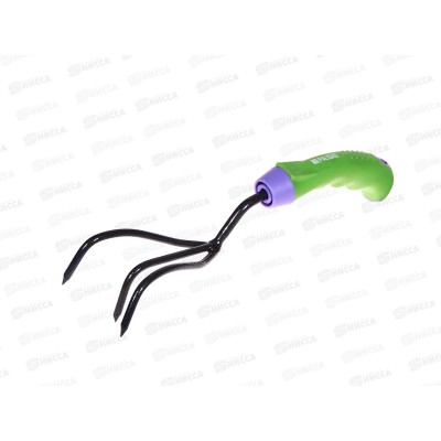 Рыхлитель 3-зубый, 60х310мм, стальной, обрез. рукоятка, 62375/Palisad