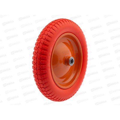 Колесо полиуретан.3.00-8,длина оси 90мм.подшипник 20мм Palisad, 68976