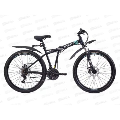 Велосипед 26" 21ск RUSH START 165 DISC ST черный рама 17"В, 286875