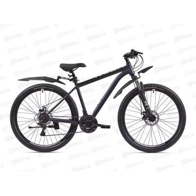 Велосипед 27,5" 21ск RUSH RX 705 DISC ST черный рама 18"П, 331151