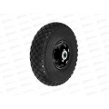 Колесо д/тач PU1002 размер 10&quotх 3,00-4 20/95мм диск сварной, пу черный *10