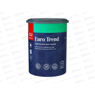 Краска для обоев и стен Euro Trend A мат 0,9л *1/6 Краска для обоев и стен Euro Trend A мат 0,9л *1/6