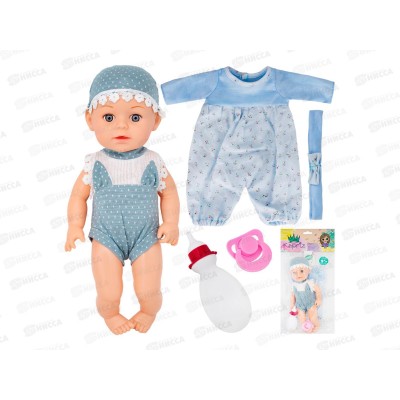 Пупс Miss Kapriz МК98007-9 с комплектом одежды, FCJ0922923 в пакете