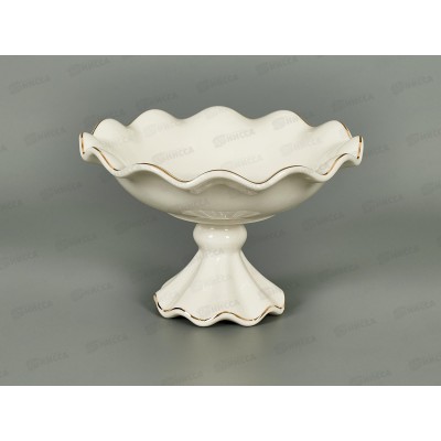 Фруктовница на ножке 15см Золотая линия 202404 *12 Фруктовница на ножке 15см Золотая линия 202404 *12