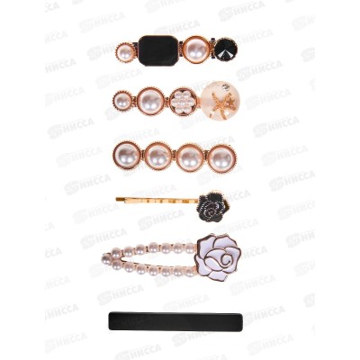 Ameli Зажим для волос набор 6шт Черный Ameli Зажим для волос набор 6шт Черный