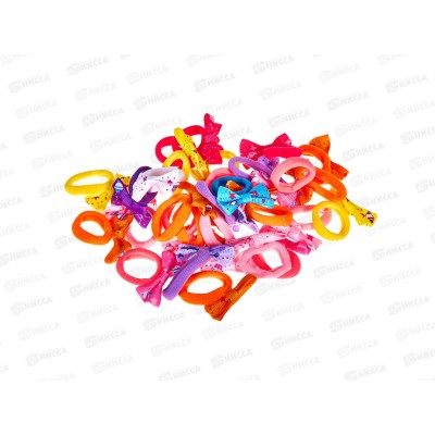 Набор резинок для волос ПГС 30в1 Бант Десерт  Р3889-1*12