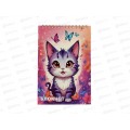 Блокнот 40л MAZARI А5 КОТИКи карт.обл.греб, M-17047 *30