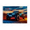 Альбом для рисования 48л ПП Яркие машины - 1, 2диз., 48-3949