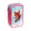 Пенал 3-секц ПП большой Лисенок на скейте, 190х115, ПН-1949 *24 Пенал 3-секц ПП большой Лисенок на скейте, 190х115, ПН-1949 *24