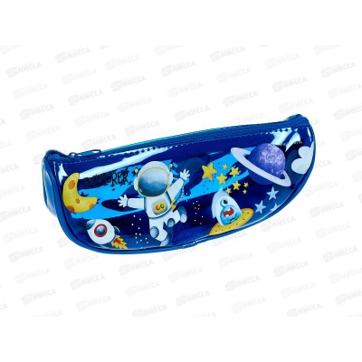 Пенал-косметичка ПП Милый космос, ПН-4917, 210х75х55мм силикон *30