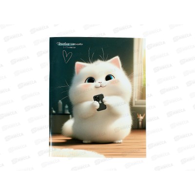 Дневник ПП Котик с телефоном, универсальный, Д40-3844