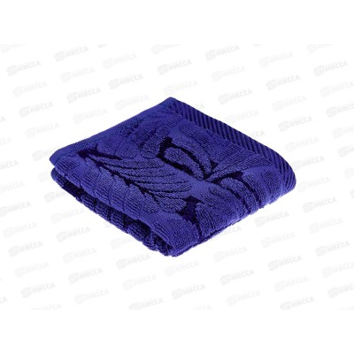 Полотенце махровое 30*60 LuxoR Флора темно-синий