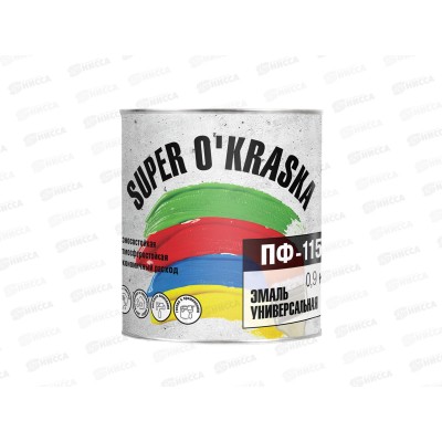 ЭМАЛЬ ЛАКРА ПФ-115 super okraska Голубой 0,9кг Л  *14