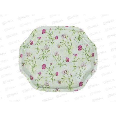 Поднос металлический &quotЦветы&quot 33*27см 862-002 г