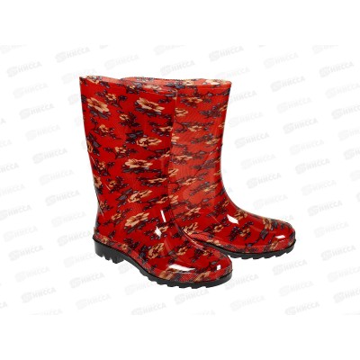 Сапоги женские из ПВХ прозрачные утепленные СЖО16.2У  р.36