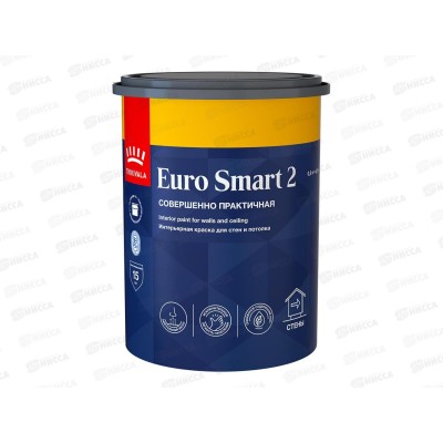 Краска интерьерная Euro Smart 2A гл/мат 0,9л *1/6 Краска интерьерная Euro Smart 2A гл/мат 0,9л *1/6