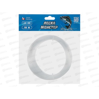 Леска AZOR FISHING Монстер 1,8мм 50м 144-105 г Леска AZOR FISHING Монстер 1,8мм 50м 144-105 г