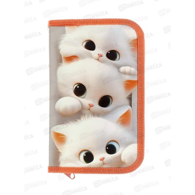 Пенал ПЧЕЛКА 1отд., Милые коты 2025 190*115, ПО-02 *35 Пенал ПЧЕЛКА 1отд., Милые коты 2025 190*115, ПО-02 *35