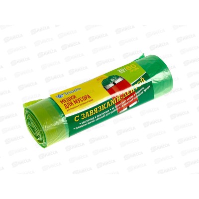TRIADA мешки д/мусора 60л 20шт с завязками *25