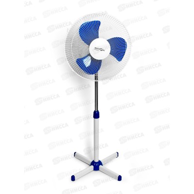 Вентилятор напольный Maxtronic MAX-1615-5 бело-голубой