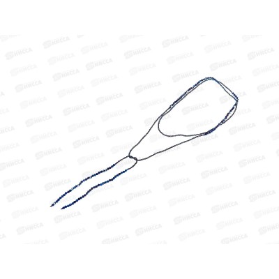 Бусы комбинированые горный хрусталь+бисер длинные №5342