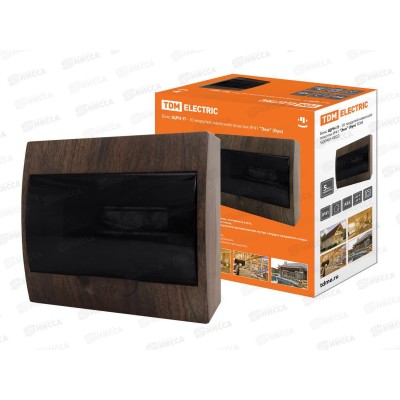 Бокс ЩРН-П-10 модулей навесной пластик IP41 &quotЭко&quot (бук) TDM, 0022 *1/20