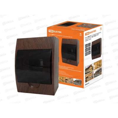 Бокс ЩРН-П-6 модулей навесной пластик IP41 &quotЭко&quot (бук) TDM, 0020 *1/20