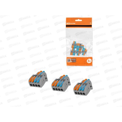 Клемма разветвительная СКР-424 (4 мм2) (5шт) TDM, 0313 *10/240 Клемма разветвительная СКР-424 (4 мм2) (5шт) TDM, 0313 *10/240