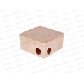 Распаячная коробка ОП 100х100х55мм, крышка, "ЭКО" (сосна), IP54, 8 входов, 0713 *18 Распаячная коробка ОП 100х100х55мм, крышка, "ЭКО" (сосна), IP54, 8 входов, 0713 *18