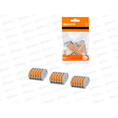 Соединительная клемма СК-415 (2,5мм2) (5шт) TDM, 0013 *20/440 Соединительная клемма СК-415 (2,5мм2) (5шт) TDM, 0013 *20/440