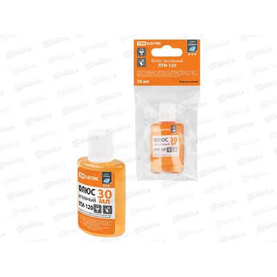 Флюс активный ЛТИ-120, кислотный, 30 мл, дозатор, инд. упаковка, серия &quotАлмаз&quot TDM, 1505