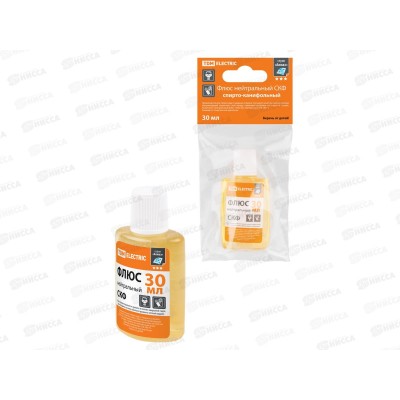 Флюс нейтральный СКФ, спирто-канифольный, 30 мл, дозатор, инд. упаковка, серия "Алмаз" TDM, 1506